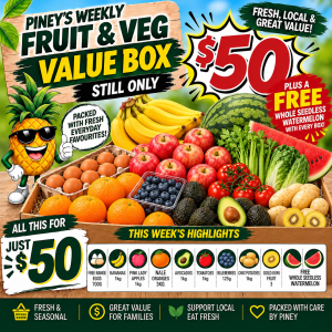 Piney's $50 Weekly Fruit & Veg Box