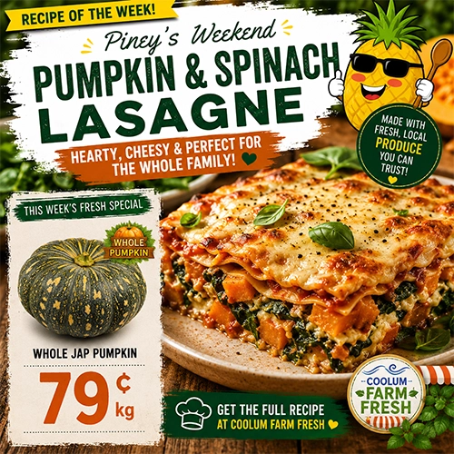 Pumpkin & Spinach Lasagne